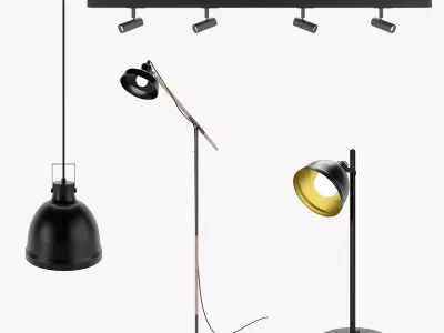 Lamps Set 02 3D model