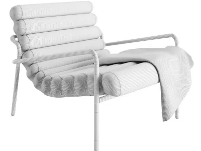 Alto armchair Low-poly 3D model