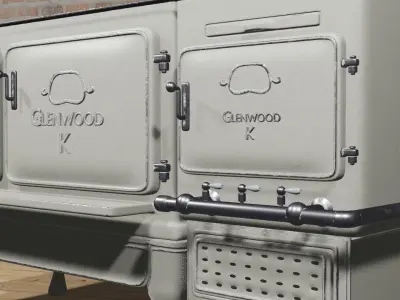 3d Vintage Range 3D model