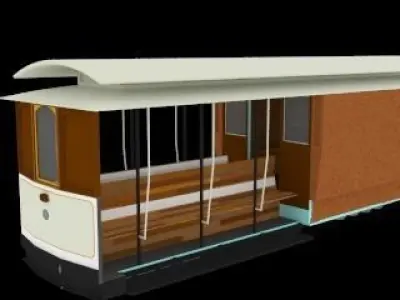 Cable Car Free 3D model