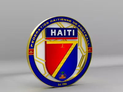 Haiti National Soccer Team Logo 3D model