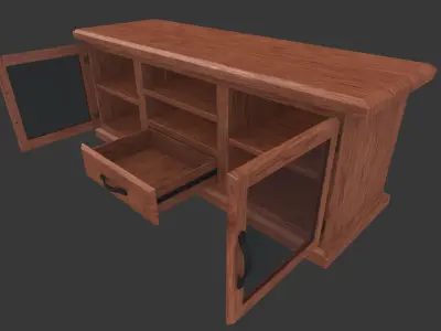 Tv Stand Low-poly 3D model