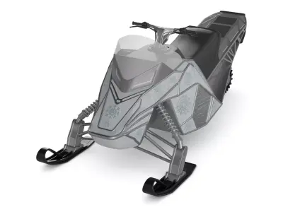 Ice Racing Vehicle 3D model