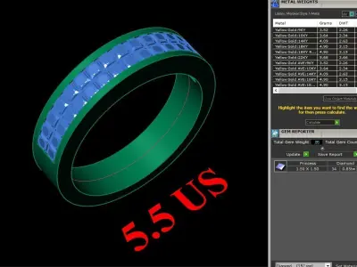 Luxury Men Rings Designs 6MR088 3D print model