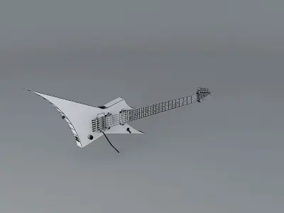 Ibanez Stiletto guitar Free 3D model