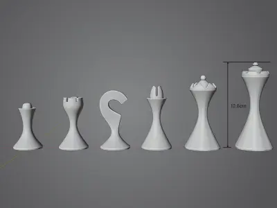 Chess pieces - 3D printing 3D print model