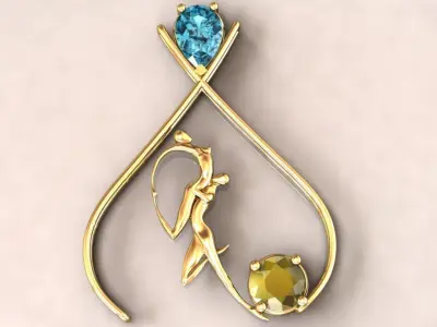 Lovely Pendant 3D print model