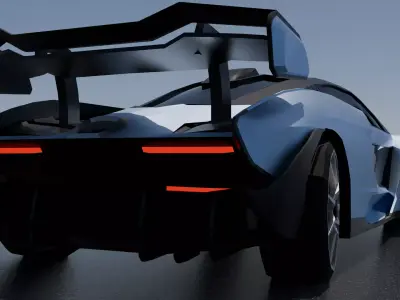 McLaren Senna 3d low-poly Model Low-poly 3D model