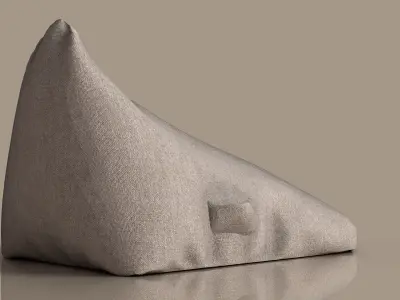 Bean Bag Chair Inspired by Zara Inditex Design Low-poly 3D model