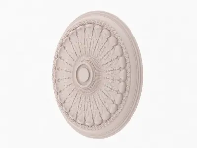 Classic Ceiling Medallion 15 3D model
