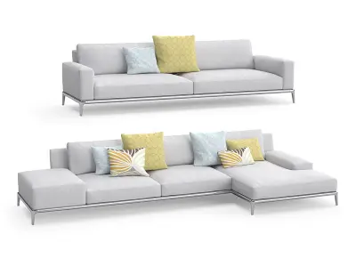 Modern Large sofa  3D model