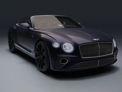 Bentley Continental GT Speed Convertible Low-poly 3D model