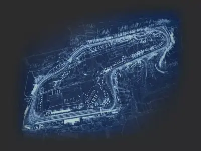 2016 Nascar Tracks Low-poly 3D model