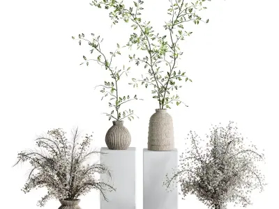 bouquet set 3D model purchase