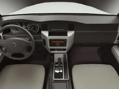 2016 Nissan Patrol Pickup Low-poly 3D model