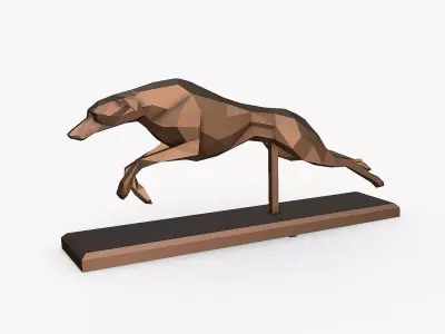 Italian Greyhound dog 3D print model