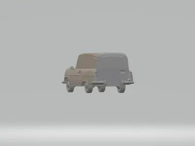 Opel Olympia Record Caravan 1955 3D print model