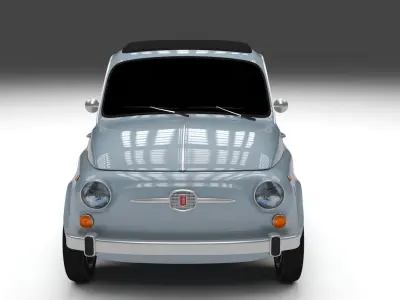 Fiat 500 Nuova 1957 Low-poly 3D model