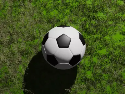 FOOTBALL STANDARD BALL Low-poly 3D model