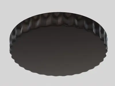 Steel Baking Dish 1A Free low-poly 3D model