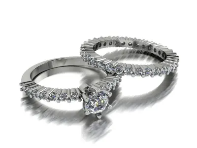 Jewelry Ring Gold 3D print model 16