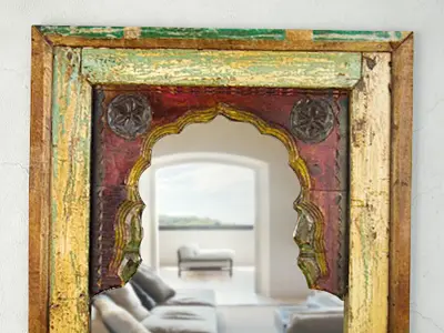 Antique Moorish Arched Mirror 3D model