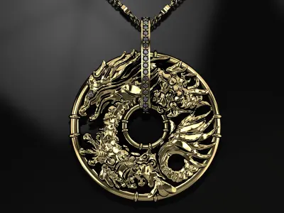 Carrera y Carrera - Shanghai Dragon Pendant 3D print model