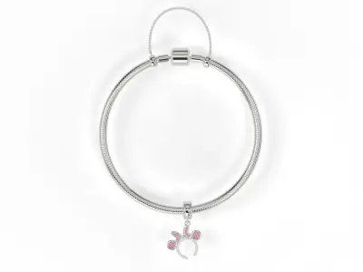 Charm Mouse headband with gems 3D print model