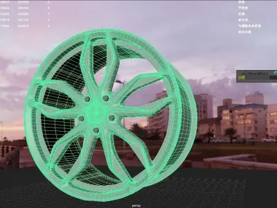 Car wheels 3D model buy