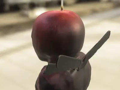 deadpool Candle Bust Low-poly 3D model