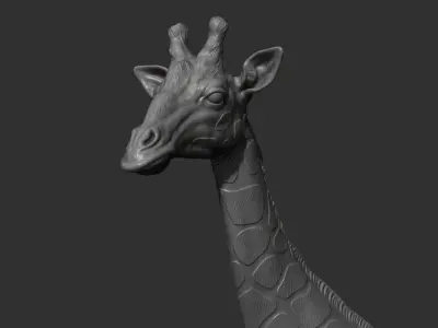 Giraffe full-length 3D print model