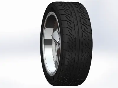 Wheel Foose Saturn 18inch for scale model 3D print model