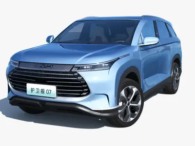 BYD Frigate 07 DM-i 2023 With interior 3D model