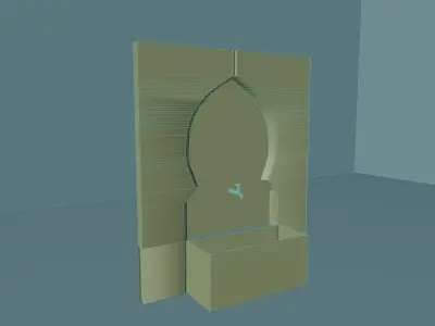 The  Moroccan traditional Fountain  3D model