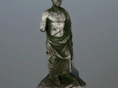 statue 1 roman Low-poly 3D model
