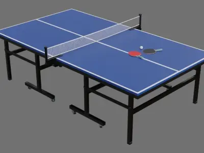 Ping Pong Table 2A Low-poly 3D model
