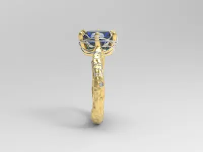 R 125 ring 3D print model