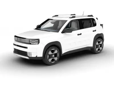 Fiat Grande Panda 2025 3d model 3D model