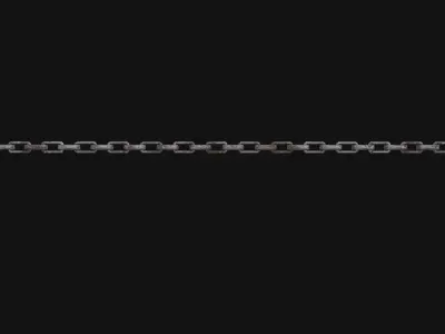 Chain 3D Model light bulb Low-poly 3D model