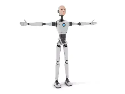 Advanced Humanoid Robot model pack Low-poly 3D model
