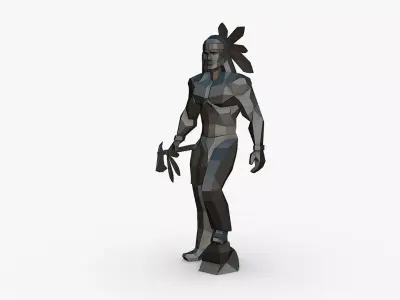 Warrior low poly 3D print model