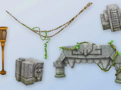 PirateCollections two huts in style of hawaiian village