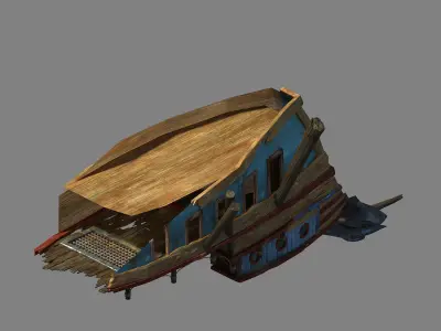 Game Steam Harbour - Goblin Breaking 02 3D model