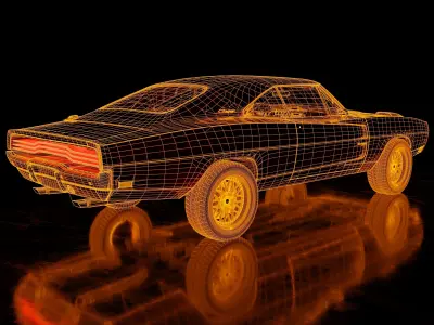 DODGE Charger 1970 Concept 3D model