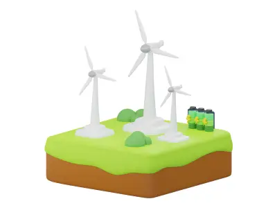 3D Electricity Transportation 3D model