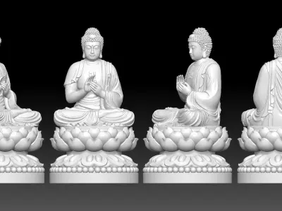 Amitabha Buddha  3D print model
