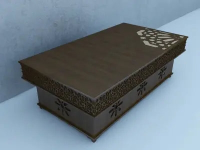 Traditional Moroccan Table 3D model