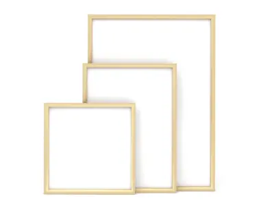 Frames Set empty frame 3D model