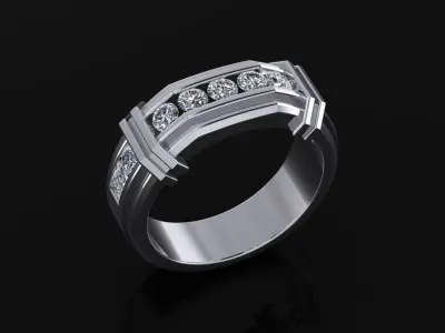 Man Ring 03  3D print model