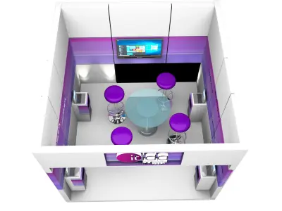 Booth Exhibition Stand a377a 3D model